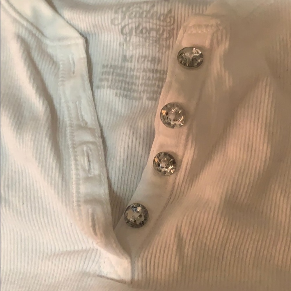 White long sleeve girls shirt - Picture 3 of 3